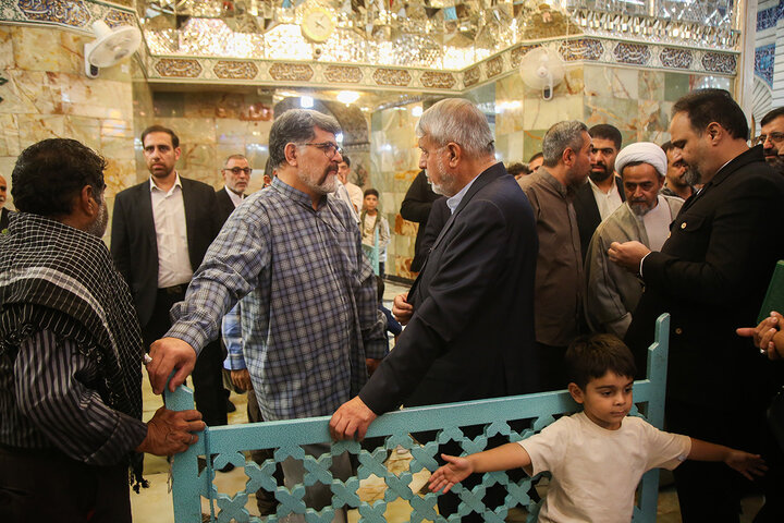 Photos: Iran’s Minister of Cultural Heritage visits Hazrat Masoumeh holy shrine