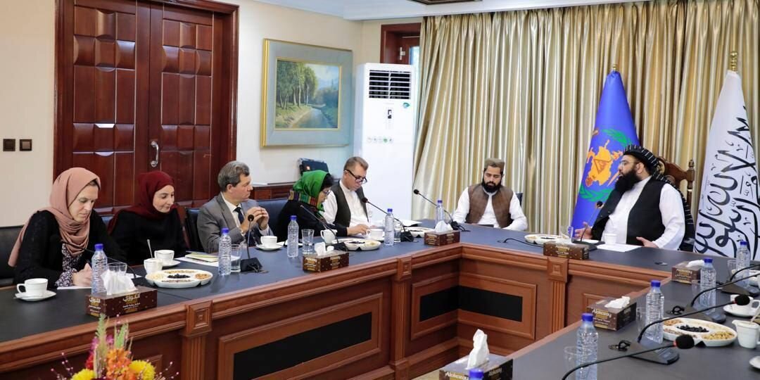 دیدار وزیر امور مهاجرین طالبان با رئیس یوناما در کابل