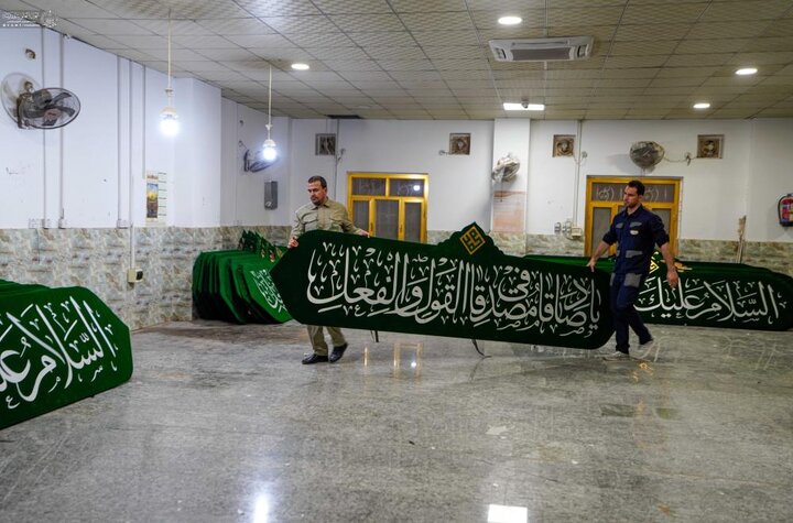 تقرير مصور/ ورشةُ التطريز تواصل استعداداتها لاستقبال "أسبوع الصادقين" بمناسبة ولادة النبي الأكرم محمّد (ص) وحفيده الإمام الصادق (ع)