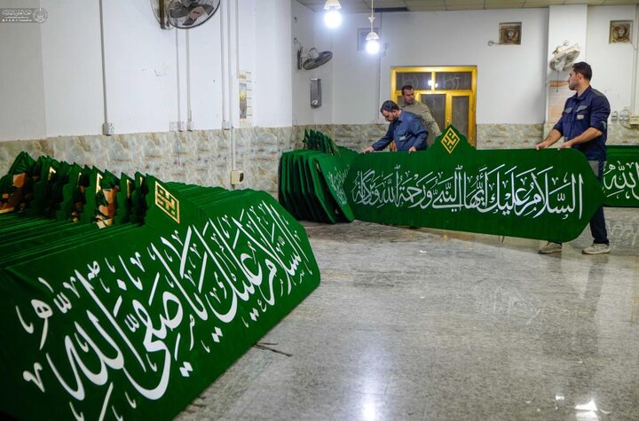 تقرير مصور/ ورشةُ التطريز تواصل استعداداتها لاستقبال "أسبوع الصادقين" بمناسبة ولادة النبي الأكرم محمّد (ص) وحفيده الإمام الصادق (ع)