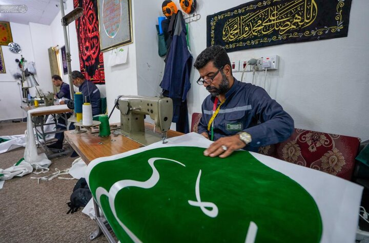 تقرير مصور/ ورشةُ التطريز تواصل استعداداتها لاستقبال "أسبوع الصادقين" بمناسبة ولادة النبي الأكرم محمّد (ص) وحفيده الإمام الصادق (ع)