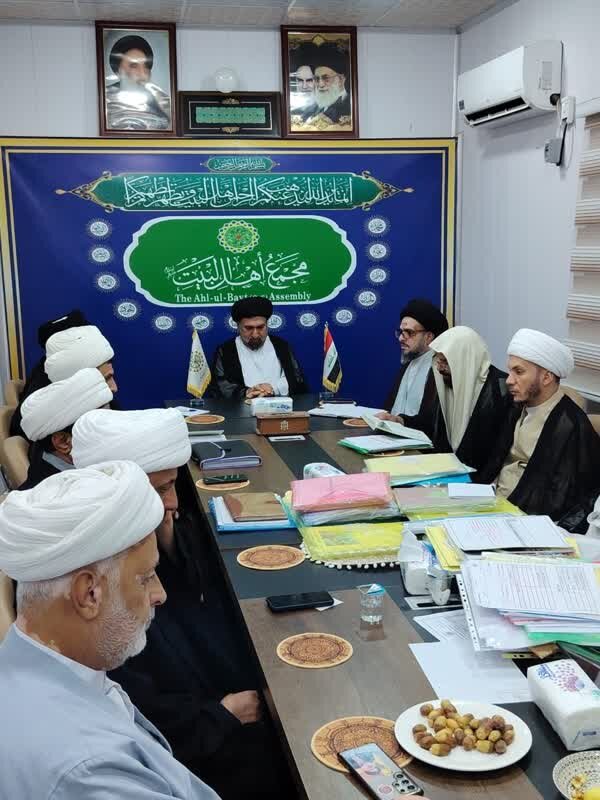 برگزاری جلسه نمایندگان مجمع جهانی اهل‌بیت(ع) در استان‌های عراق + تصاویر