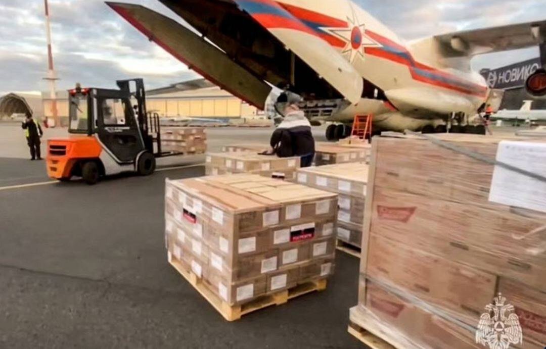 روسیه دومین محموله کمک‌های بشردوستانه را به افغانستان ارسال کرد