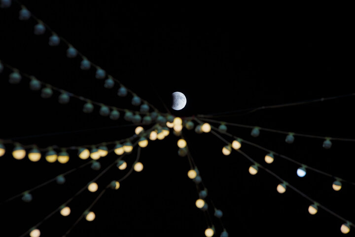 Photos: Beautiful scenes of lunar eclipse above Imam Reza holy shrine