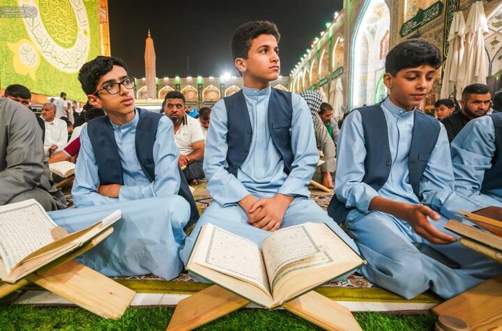 تقرير مصور/ العتبة العلويّة المقدّسة تُقيم محفلًا قرآنيًا دوليًا في باحة الحرم العلويّ المطهَّر ضمن فعاليات أسبوع الصادقَينِ