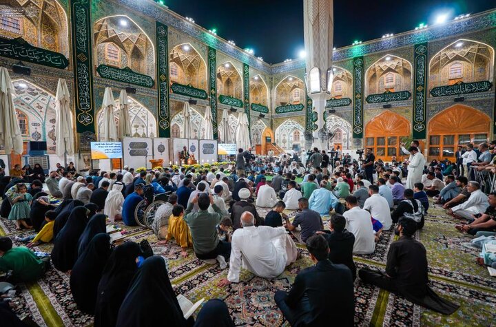 تقرير مصور/ العتبة العلويّة المقدّسة تُقيم محفلًا قرآنيًا دوليًا في باحة الحرم العلويّ المطهَّر ضمن فعاليات أسبوع الصادقَينِ