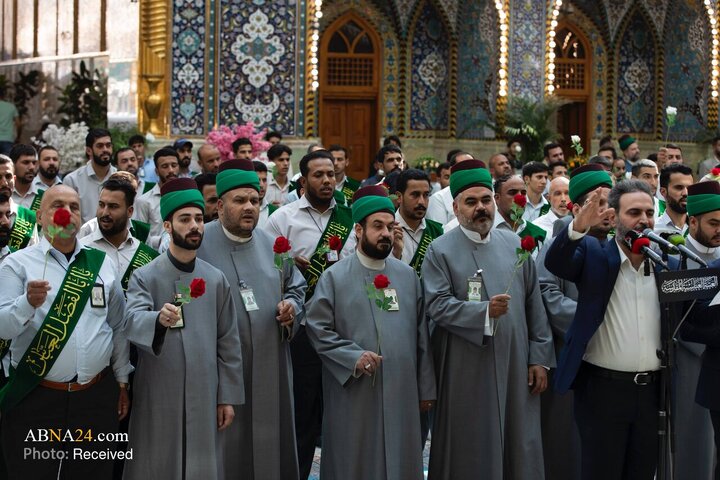 عطر میلاد پیامبر(ص) و امام صادق (ع) در حریم سقای کربلا