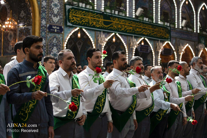 عطر میلاد پیامبر(ص) و امام صادق (ع) در حریم سقای کربلا