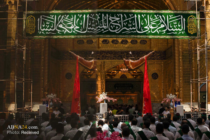 عطر میلاد پیامبر(ص) و امام صادق (ع) در حریم سقای کربلا