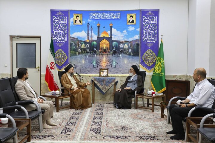 سفر رهبر جریان حکمت ملی عراق به قم و دیدار با تولیت آستان حضرت معصومه