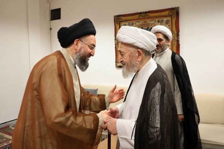 دیدار عمار حکیم با آیت‌الله سبحانی