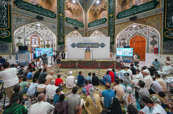 تقرير مصور/ مراسم الحفل الشعبي ضمن فعاليات أسبوع الصادقين في حرم امير المؤمنين (ع) بالنجف الأشرف