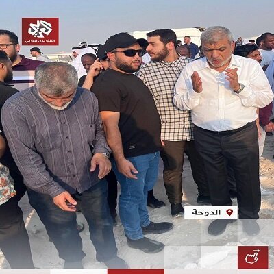 ظهور قادة من حماس لأول مرة بعد العدوان الصهيوني على قطر+(صور)