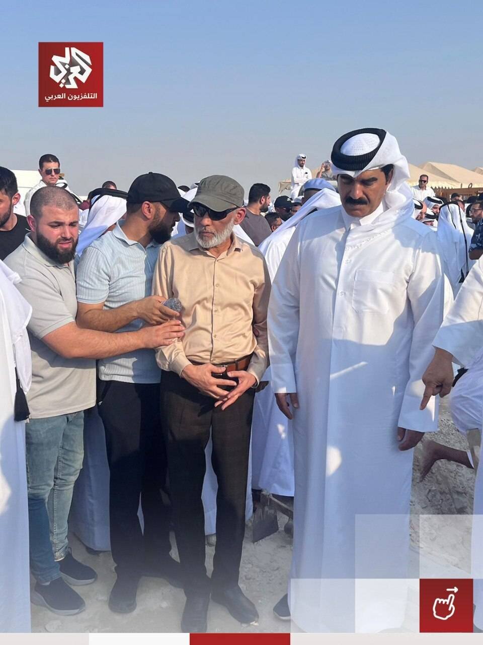 ظهور قادة من حماس لأول مرة بعد العدوان الصهيوني على قطر+(صور)