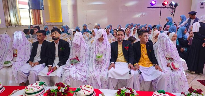 عکس خبری | برگزاری مراسم عروسی دسته‌جمعی ۶۴ جوان در کابل