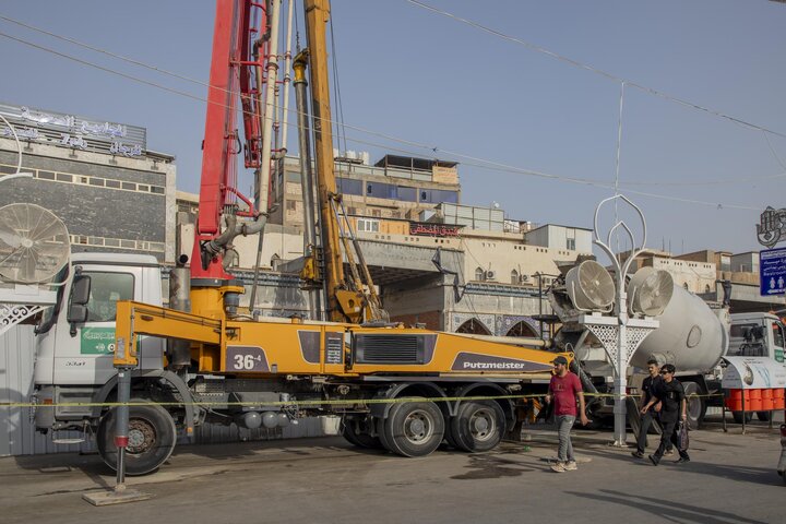 استئناف العمل في مشروع سرداب صحن باب القبلة الكبير بالعتبة العباسية المقدسة
