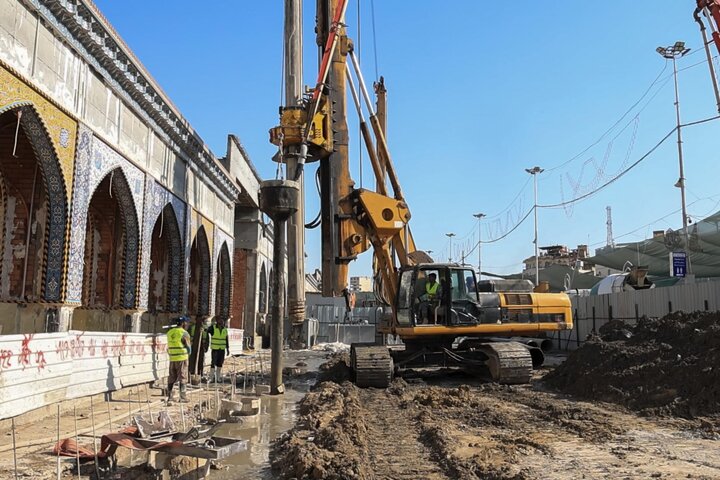 استئناف العمل في مشروع سرداب صحن باب القبلة الكبير بالعتبة العباسية المقدسة