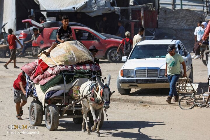 خروج گسترده فلسطینیان از شمال غزه