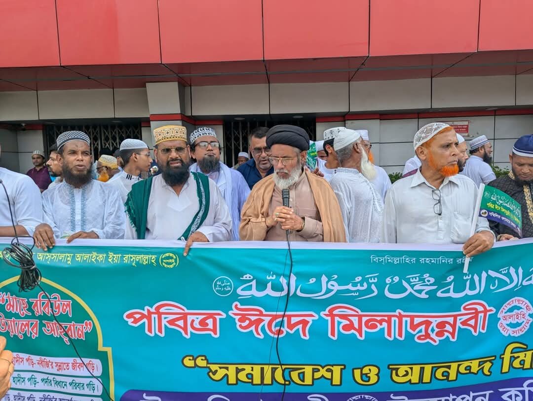 برگزاری راهپیمایی به مناسبت هفته وحدت در شهر کولنا بنگلادش + تصاویر