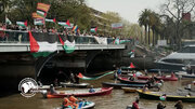 Boats navigate Argentina’s Paraná Delta in solidarity with Palestinians, Global Sumud Flotilla