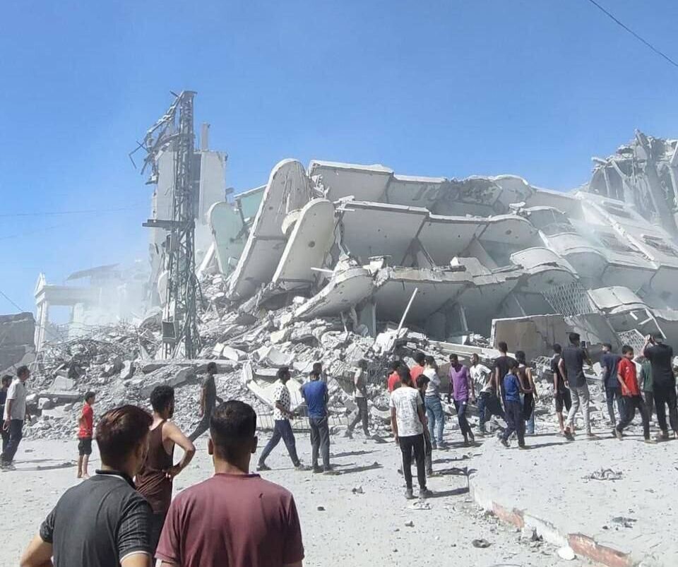 Israeli airstrikes destroy Al-Noor Tower, schools in Gaza’s Al-Shati Camp