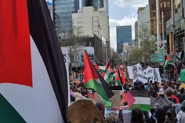 Mass Pro-Palestine protest fills Queen Street in New Zealand’s largest demonstration yet