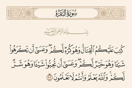 စူရဟ်ဘကရဟ် ၏ အာယသ်တော် အမှတ် ၂၁၆  အကြောင်း သိကောင်းစရာ စူရဟ်ဘကရဟ် ၏ အာယသ်တော် အမှတ် ၂၁၆  အကြောင်း သိကောင်းစရာ