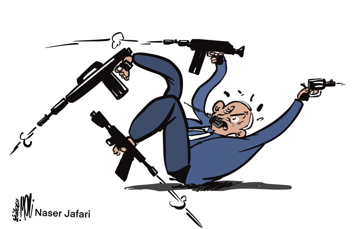 کاریکاتیر / يطلق النار في كل الاتجاهات