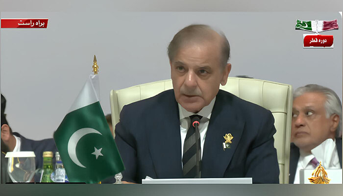 جنگی جرائم پر اسرائیل کو کٹہرے میں لانا ہوگا، اقدامات نہ کیے تو تاریخ معاف نہیں کرے گی: وزیر اعظم جنگی جرائم پر اسرائیل کو کٹہرے میں لانا ہوگا، اقدامات نہ کیے تو تاریخ معاف نہیں کرے گی: وزیر اعظم