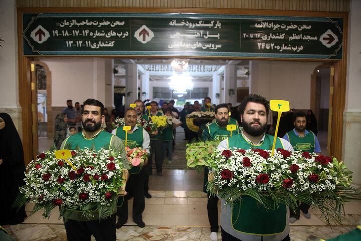 Photos: Hazrat Masoumeh shrine decorated with flower on occasion of anniversary of her arrival in Qom