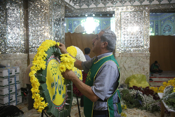 Photos: Hazrat Masoumeh shrine decorated with flower on occasion of anniversary of her arrival in Qom