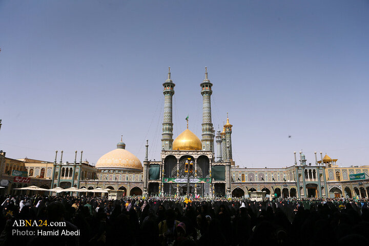 آیین استقبال از کاروان نمادین ورود حضرت معصومه (س) به قم