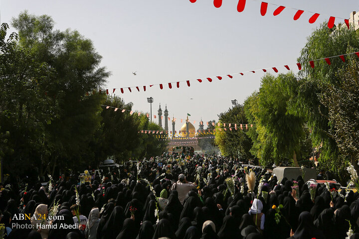 آیین استقبال از کاروان نمادین ورود حضرت معصومه (س) به قم