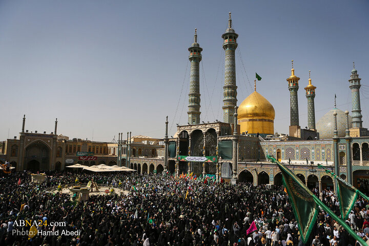 آیین استقبال از کاروان نمادین ورود حضرت معصومه (س) به قم