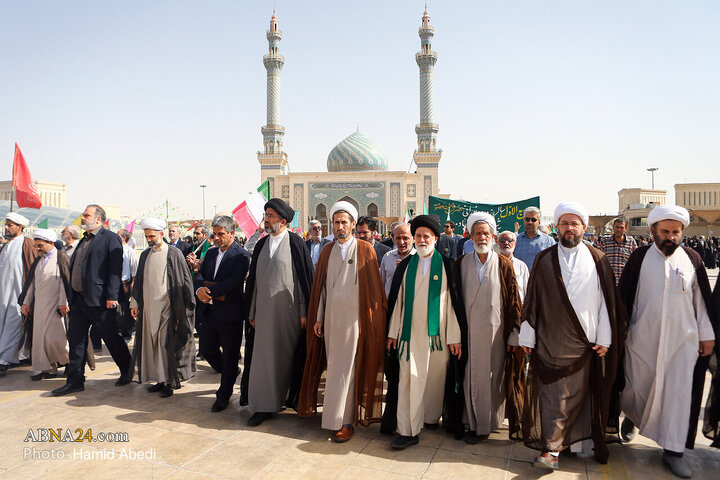 Informe fotográfico | Ceremonia de bienvenida al caravan simbólica de la llegada de la Santísima Masumeh (la paz sea con ella) a Qom
