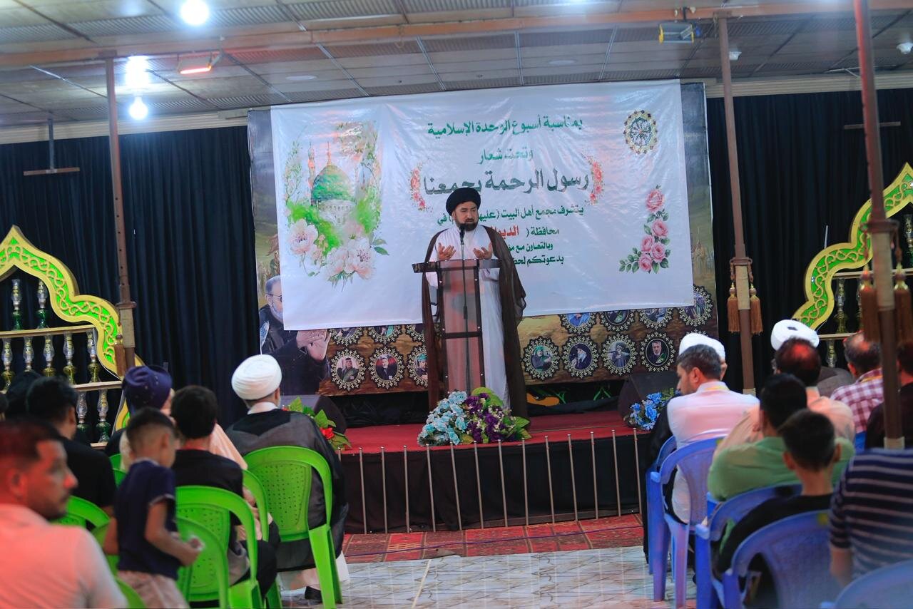 همایش هفته وحدت در دیوانیه با حضور رئیس دفتر نمایندگی مجمع جهانی اهل بیت(ع) در عراق + تصاویر