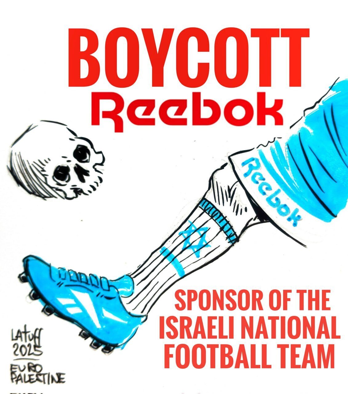 Cartoon: Campaign to boycott Reebok