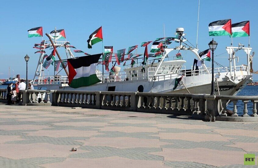 ليبيا تنضم إلى أسطول الصمود العالمي بسفينة "عمر المختار"