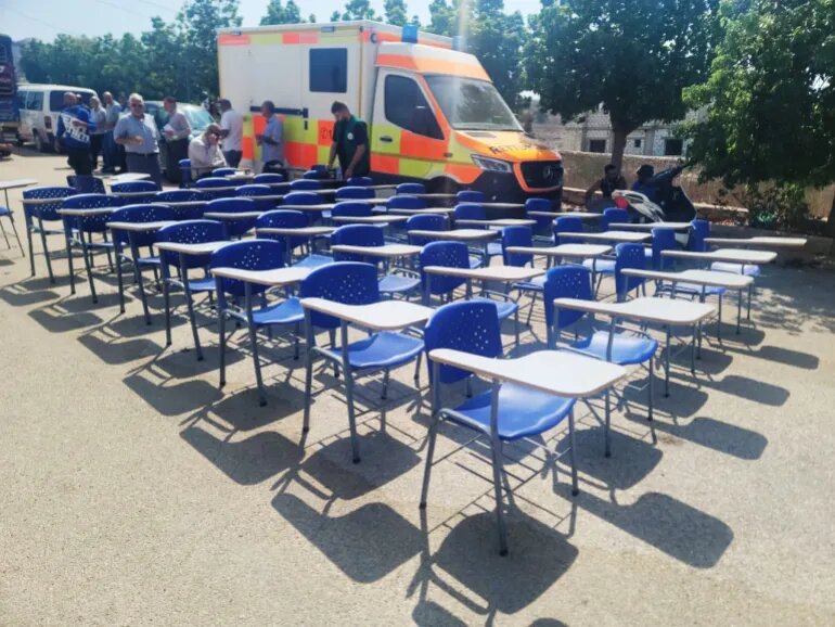 آماده‌شدن شهرک‌های جنوب لبنان برای بازگشت روند آموزش حضوری به دانش‌آموزان + تصاویر