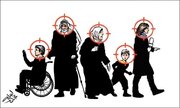 Karikatura | Sionist terrorçularının Qəzzada gündəlik hədəfləri