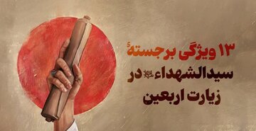 Sêzdeh Taybetmendiyên Berbiçav ên Seyîdê Şehîdan (silavên Xwedê li ser bin) di Ziyarata 
Erbeînê de
