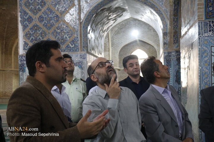 گزارش تصویری | بازدید رئیس سازمان اسناد ملی و کتابخانه ملی کشور  مسجد تاریخی کبود در تبریز