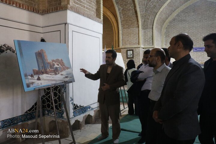 بازدید رئیس سازمان اسناد ملی و کتابخانه ملی کشور  مسجد تاریخی کبود در تبریز