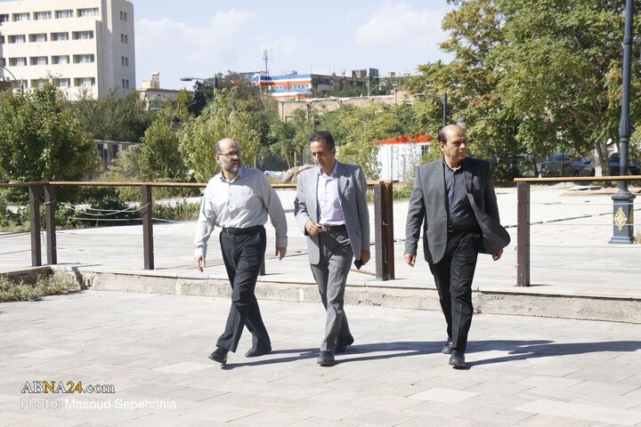 بازدید رئیس سازمان اسناد ملی و کتابخانه ملی کشور  مسجد تاریخی کبود در تبریز