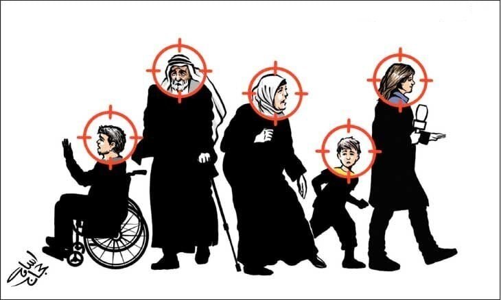 Karikatura | Sionist terrorçularının Qəzzada gündəlik hədəfləri