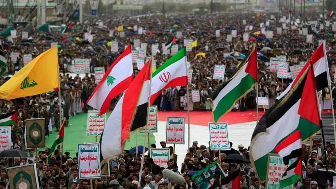 Yemen'de milyonlar Filistin'e destek için meydanları doldurdu