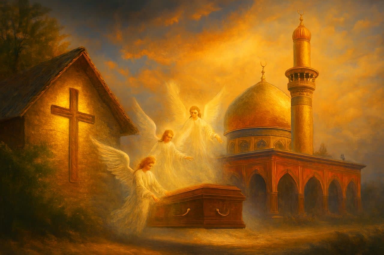 زائر صلیب، مهمان صحن حسین