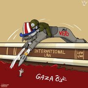 كاريكاتير / الفيتو الأمريكي