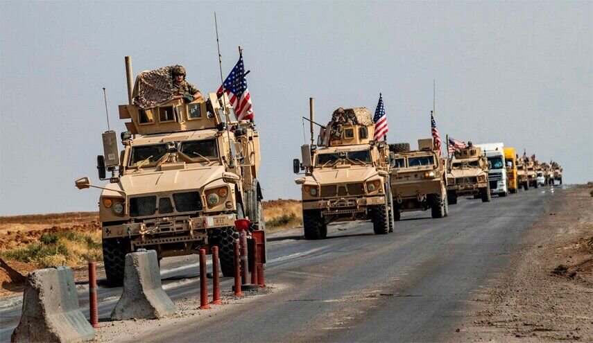 ورود کاروان نظامی آمریکا به پایگاه «قسرک» سوریه