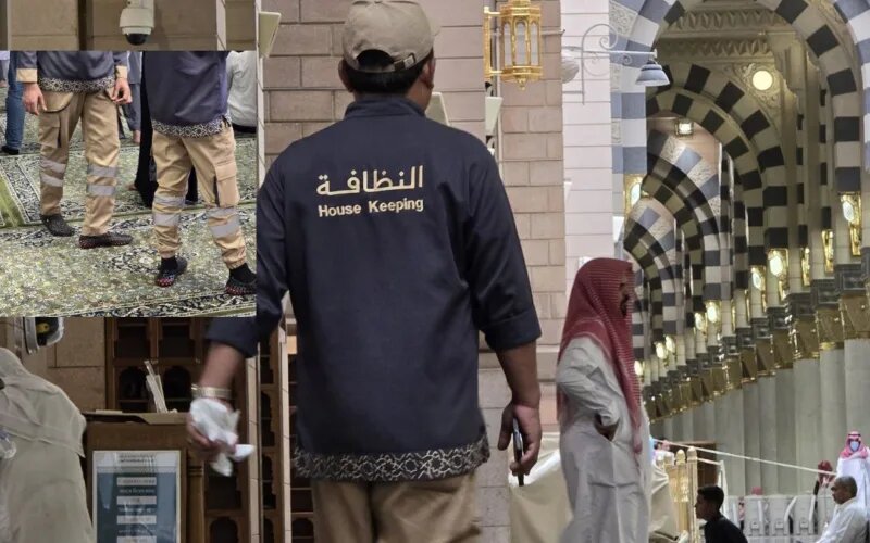 Masjid an-Nabawi cleaning staff receive new uniforms for better visibility